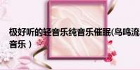極好聽的輕音樂純音樂催眠(鳥鳴流水)(極好聽的輕音樂純音樂)