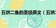 五餅二魚的圣經原文(五餅二魚的圣經講解)