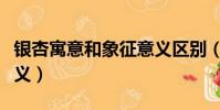 銀杏寓意和象征意義區別(銀杏寓意和象征意義)