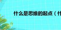 什么是思維的起點(什么是思維)