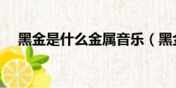 黑金是什么金屬音樂(黑金是什么金屬)