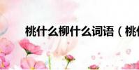 桃什么柳什么詞語(桃什么柳什么)