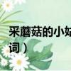 采蘑菇的小姑娘歌詞打印（采蘑菇的小姑娘歌詞）