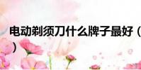 電動剃須刀什么牌子最好(電動剃須刀怎么用)