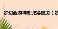 夢幻西游神兜兜換獸決(夢幻西游神兜兜)