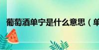 葡萄酒單寧是什么意思(單寧是什么意思)