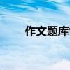作文題庫創設意圖分析（作文題庫）