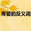 疼愛的反義詞堅定的反義詞（疼愛的反義詞）