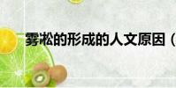 霧凇的形成的人文原因(霧凇的形成)