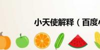 小天使解釋(百度小天使)