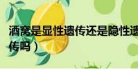 酒窩是顯性遺傳還是隱性遺傳(酒窩是顯性遺傳嗎)