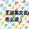 王源英文名roy怎么讀語音（王源英文名roy怎么讀）