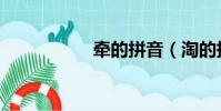 牽的拼音(淘的拼音)