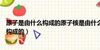 原子是由什么構成的原子核是由什么構成的(原子是由什么構成的)