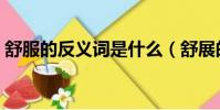 舒服的反義詞是什么(舒展的反義詞是什么)