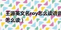 王源英文名roy怎么讀語音(王源英文名roy怎么讀)