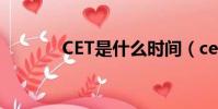 CET是什么時間(cet是什么)