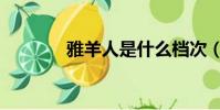 雅羊人是什么檔次(雅羊人)