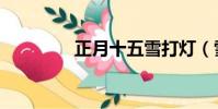 正月十五雪打燈(雪打燈)