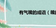 有氣魄的成語(魄的成語)