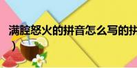 滿腔怒火的拼音怎么寫的拼(滿腔怒火的拼音)