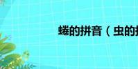 蜷的拼音(蟲的拼音)
