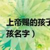 上帝賜的孩子要怎么起名字（基督教洋氣的女孩名字）