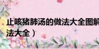 止咳豬肺湯的做法大全圖解(止咳豬肺湯的做法大全)