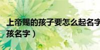 上帝賜的孩子要怎么起名字(基督教洋氣的女孩名字)