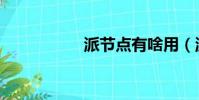 派節點有啥用(派節)