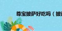 尊寶披薩好吃嗎(披薩好吃嗎)