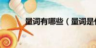 量詞有哪些(量詞是什么意思)