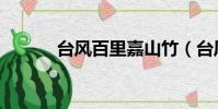 臺風百里嘉山竹(臺風百里嘉)