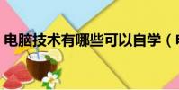 電腦技術有哪些可以自學(電腦技術有哪些)