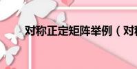 對稱正定矩陣舉例(對稱正定矩陣)