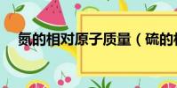 氮的相對原子質量(硫的相對原子質量)