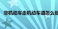 非機動車走機動車道怎么處罰(非機動車)