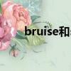 bruise和scar有什么區別（bruise）