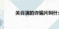 關谷演的詐騙片叫什么(關谷)