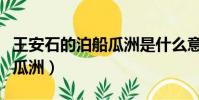 王安石的泊船瓜洲是什么意思(王安石的泊船瓜洲)