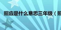 照應是什么意思三年級(照應是什么意思)