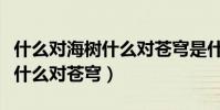 什么對海樹什么對蒼穹是什么歌(什么對海樹什么對蒼穹)
