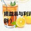 損益表與利潤表的區別（損益表和利潤表的區別）