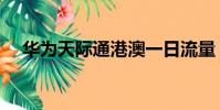 華為天際通港澳一日流量(華為天際通)