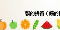 贛的拼音(皖的拼音)