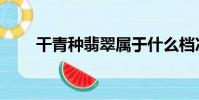 干青種翡翠屬于什么檔次(干青種)