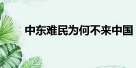 中東難民為何不來中國(中東難民)