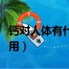 鈣對人體有什么作用化學（鈣對人體有什么作用）