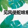 見風使舵啥意思啊（見風使舵是什么意思）