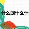 什么朗什么什么的成語（什么朗氣什么成語）